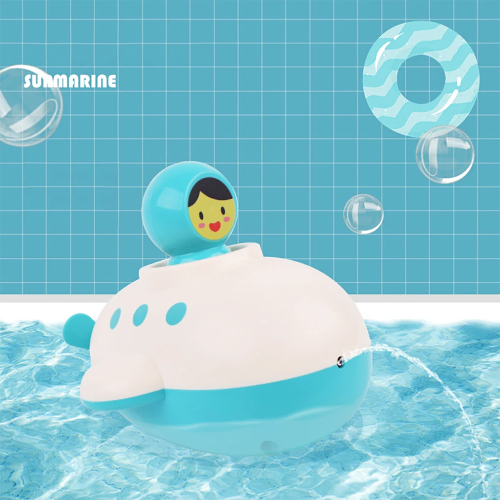 Baby Bath Toys Shower Submarine Toy Wind-up Floating Bathtub Toys Swimming Pool Games