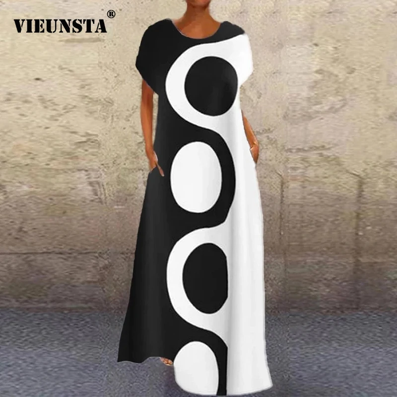 Винтаж Абстрактная живопись с мультяшным принтом для девочек длинные вечерние