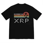 Ripple XRP выход на пенсию Мужская футболка с планом мужские предварительно сокращенные хлопковые футболки топы Биткоин крипто футболки с коротким рукавом Новинка футболка Merch
