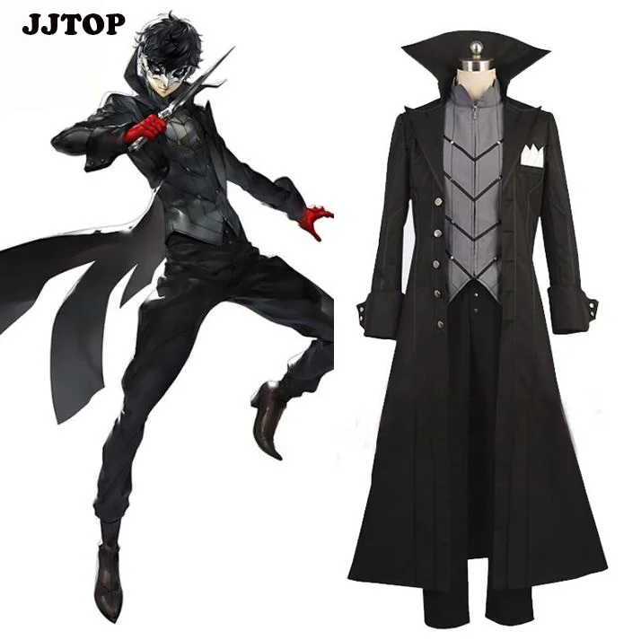 Костюм для косплея Persona 5 P5 костюм Джокера куртка Ren Amamiya полный комплект униформа |