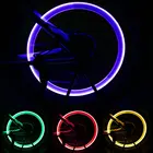 Комплект из 2 предметов; 5 светодиодный Цвет светодиодный велосипед светильник без каких-либо Батарея Горный Дорожный велосипед Велосипедные Фары Светильник s светодиодный колпачки вентиля шины спица колеса светодиодный светильник