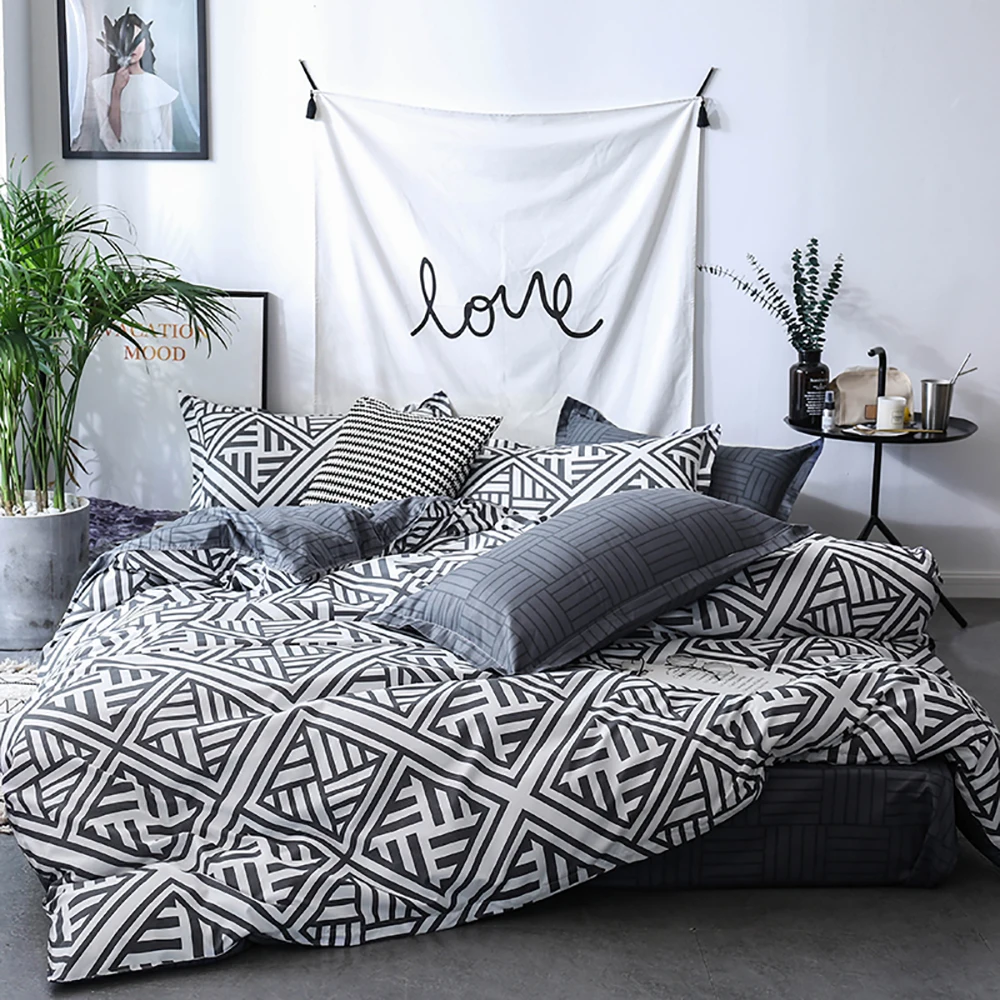 

Vintage Bedding Set Single High End Fashionable Classic Duvet Cover 3D King Queen Twin Full Double Unique Design Bed Set