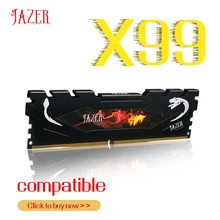 JAZER Memoria Ram DDR4 4GB 8GB  16GB 2400MHz 2666MHz  Desktop Memory With Heatsink