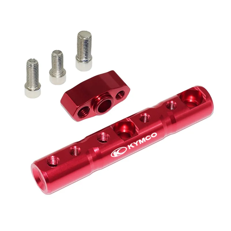Красный Для kycco xciting 250 300 500 300 центре DT 125i 250i 300i 350i новая мотоциклетная обувь mutifunctional перекладина зеркало заднего вида расширения бар - Цвет: Красный