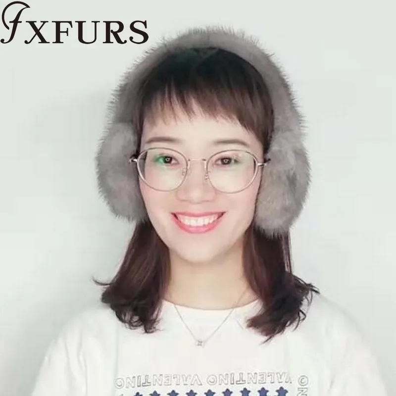 Новинка 2020 наушники из цельного меха норки зимние женские теплые плюшевые
