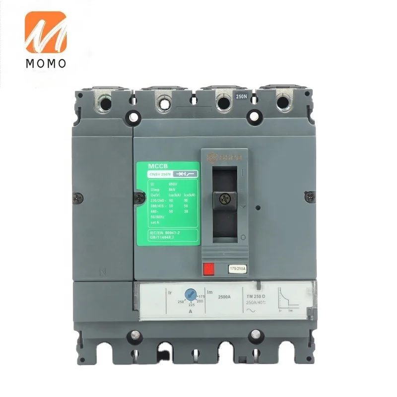 

Профессиональный Mccb производитель Cnsv250 4P TMD Mccb выключатель Литой чехол автомат защити цепи