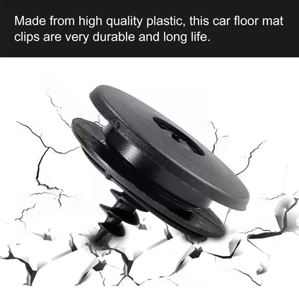 

Plastic Car Mat Carpet Clips Fixing Grips Clamps Floor Skid Holders Sleeves Fastener Anti Retainer Kit Resistant Z3D1