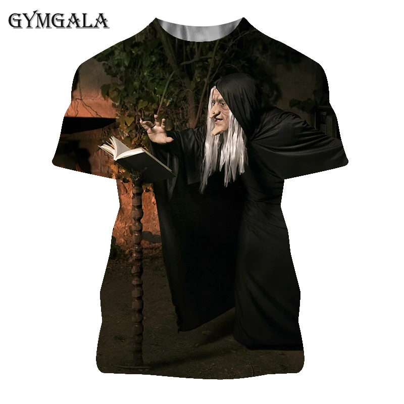 

2021 summer new 3D printing horror animation game men's t-shirt street fashion trend ladies Tshirts