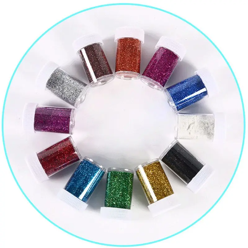 

12 Colors Shiny Resin Pigment Mica Powder Glitters Sequins Resin Jewelry Making