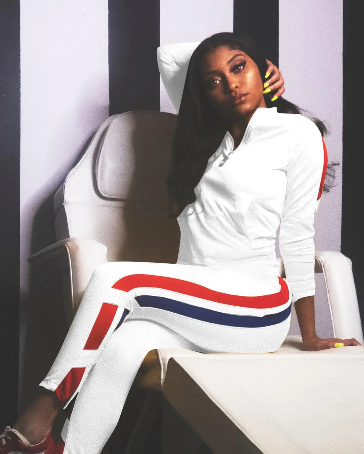 Европейский и американский женский модный сексуальный облегающий костюм с