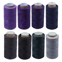 lmdz 8 colors 250 meters leather hand sewn flat wax line black sewing threads for hand sewing thread craft patchwork sewing