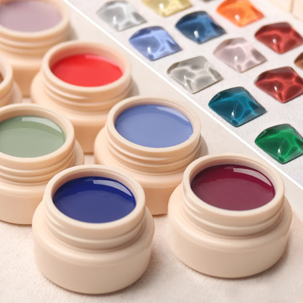 

SUPWEE 48 Colors Solid Cream Gel Polish Semi Permanent 5ml Painting Color Nails Gel Soak Off UV LED Hybrid Varnish Manicure Art