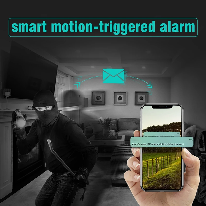 

Mini Wifi Camera Wireless IP Video Recorder 4K Hd with Night Vision Motion Detection for Home Indoor Security Camera