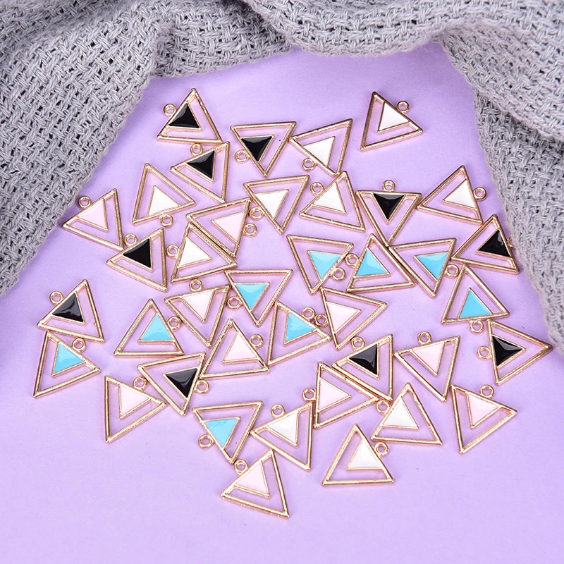 10 шт./компл. креативные квадратные треугольные подвески геометрическая форма