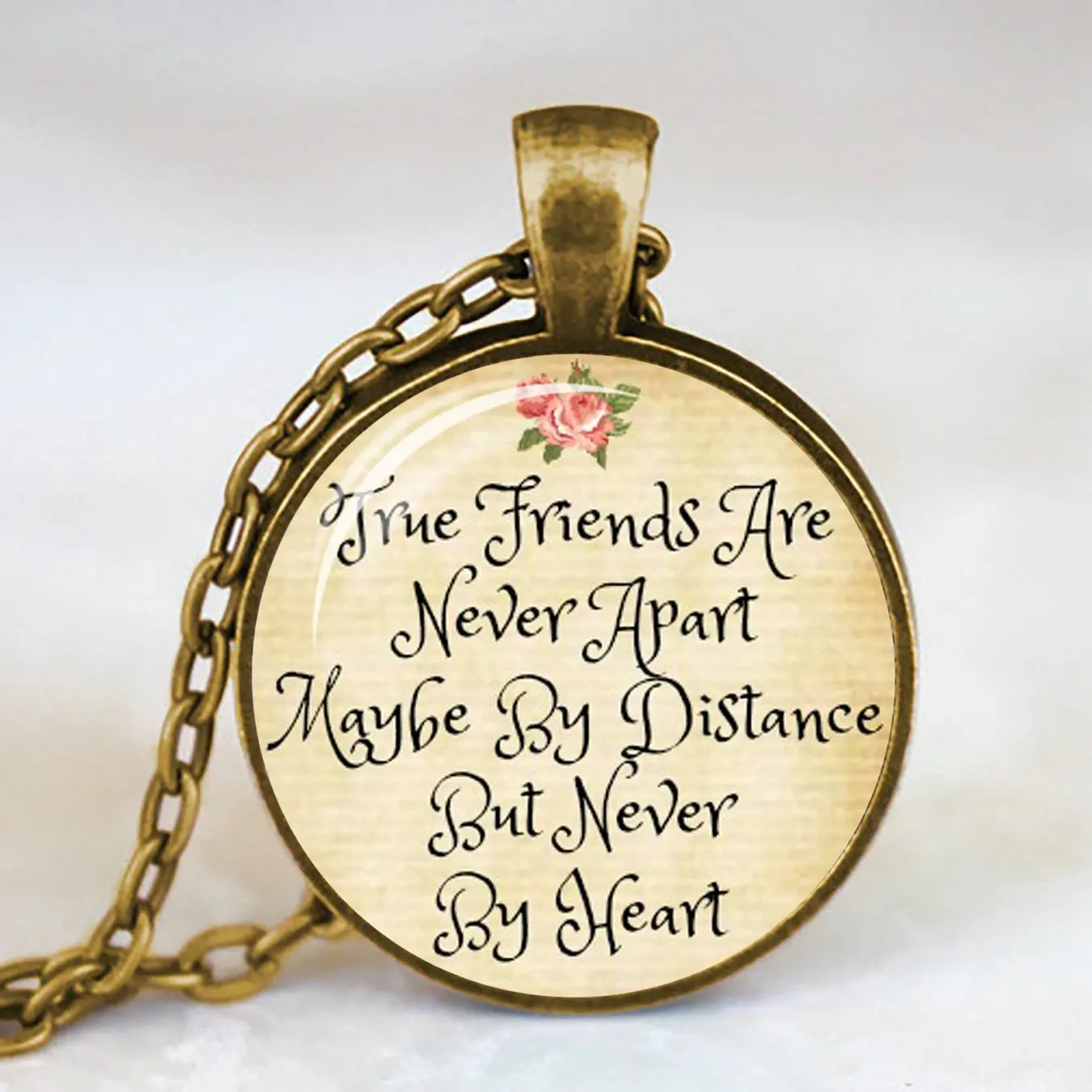 Вы мой друг я люблю тебя тема дружбы стеклянный кулон ожерелье ювелирные изделия