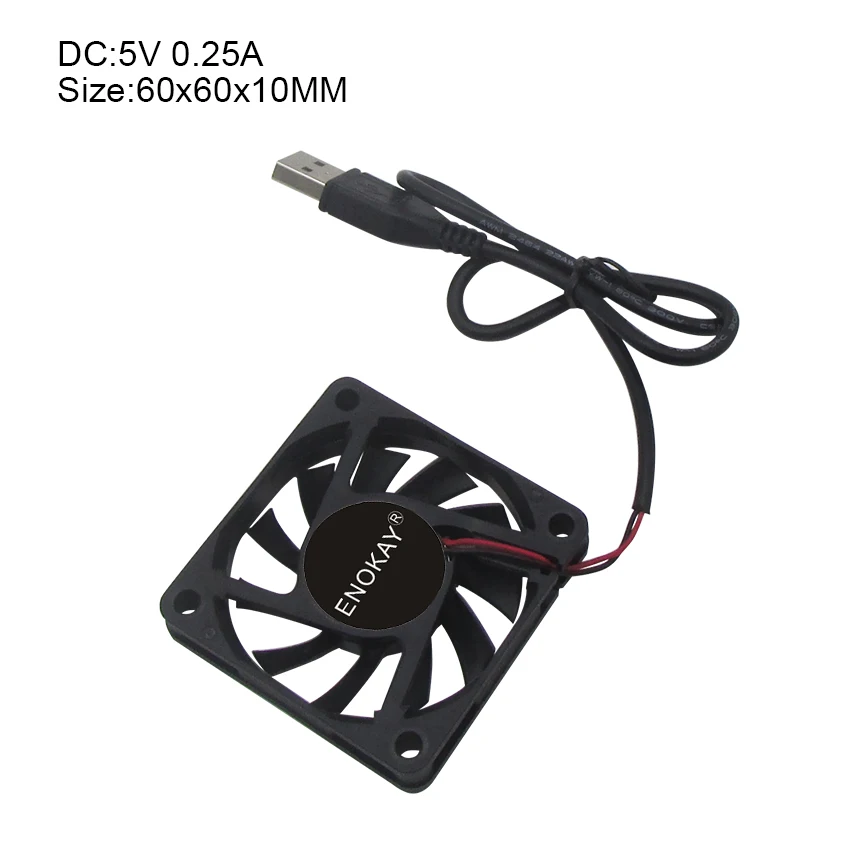 Оптовая продажа 8 шт. в партии 5 60 мм 60x60x10 6010 6 см USB охладитель dc вентилятор для