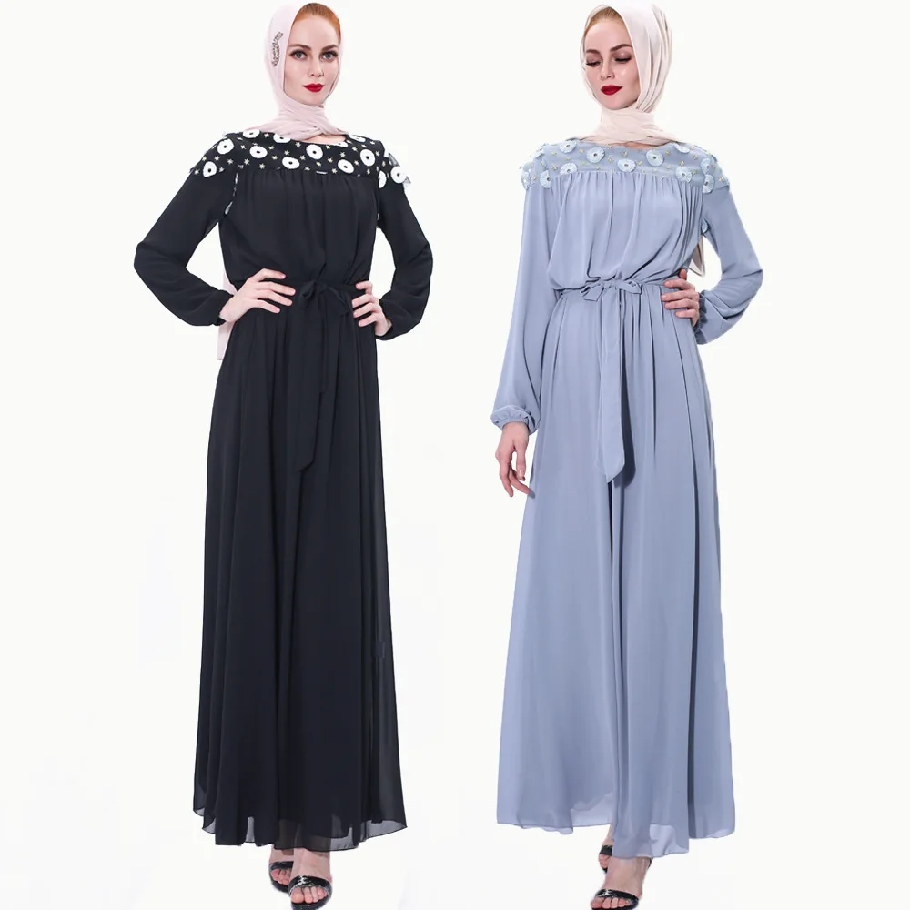Eid Mubarek Abaya Дубай Турция хиджаб мусульманское модное платье кафтан мусульманская
