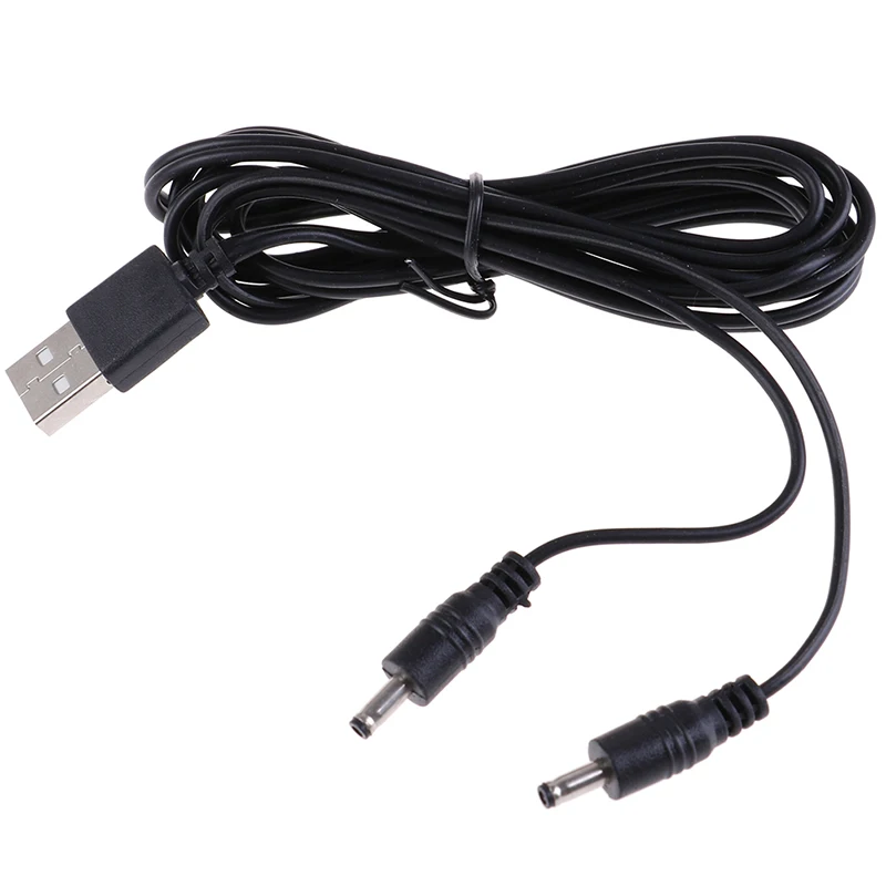 USB Кабель 5В DC 135 мм разъем кабеля питания черный для светодиодной лампы или