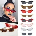 Женские винтажные солнцезащитные очки кошачий глаз, модные маленькие очки в оправе с защитой UV400, солнцезащитные очки для езды на велосипеде, рыбалки, альпинизма