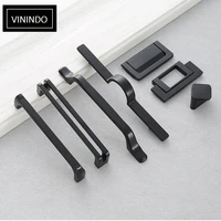 new style black cabinet door handle wardrobe drawer handle all match furniture hardware stainless steel kitchen door handle