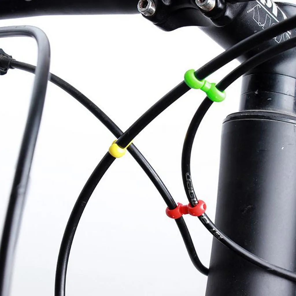 10 шт. MTB велосипедная Рама S стильная Пряжка для тормозного кабеля Корпус шланга