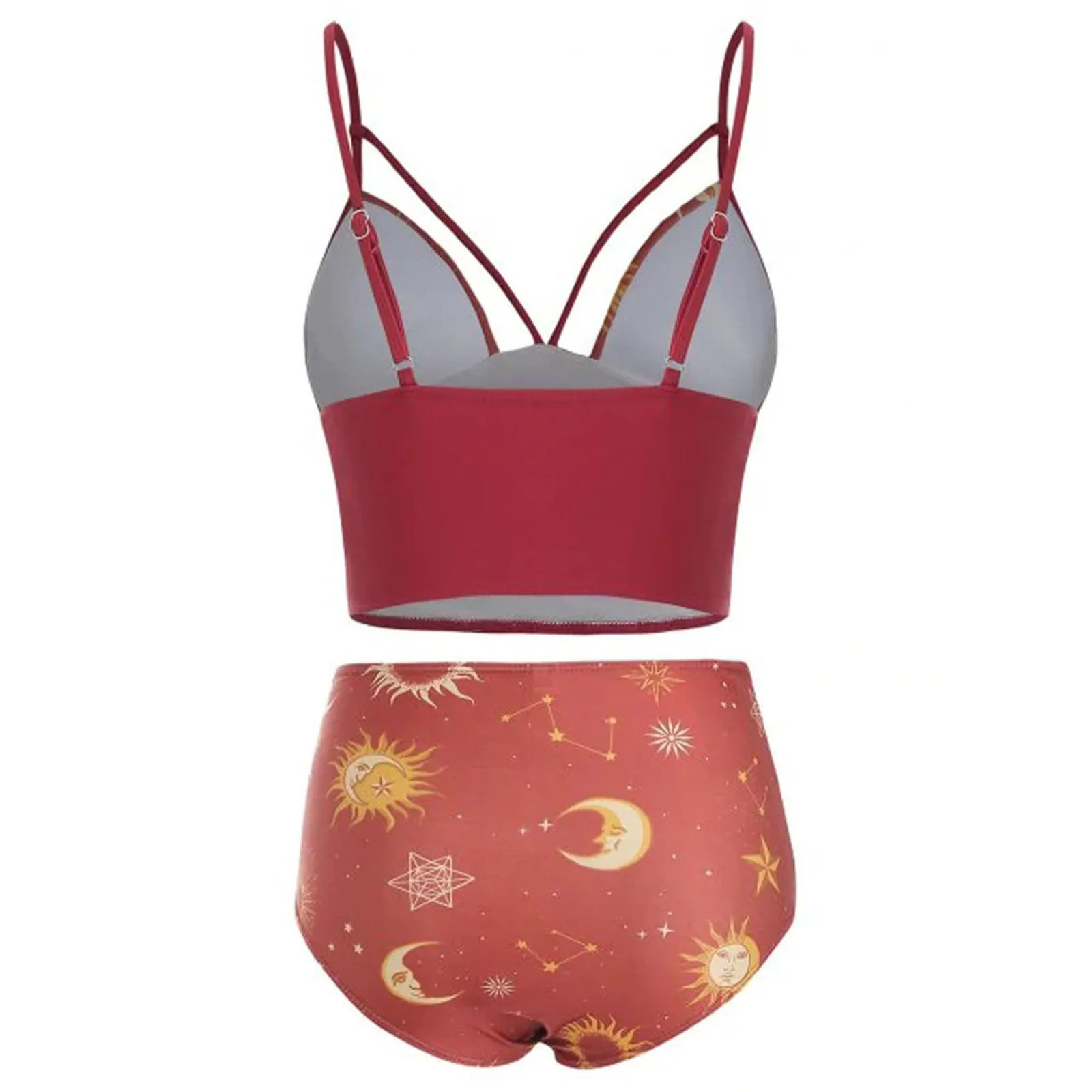 

Print Sexy Bikini 2021 Summer Swimsuit Women 2 Pieces High Waist Bikini Push Up Swimwear Tankini Swimsuits Bathing Suit Women