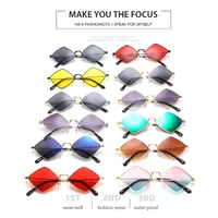 Zilead Retro Rhombus Sun Glasses Irregular Outdoor Spectacle Fashion Metal Frame Punk Women Sunglasses UV400 Gafas De Sol Hombre 2