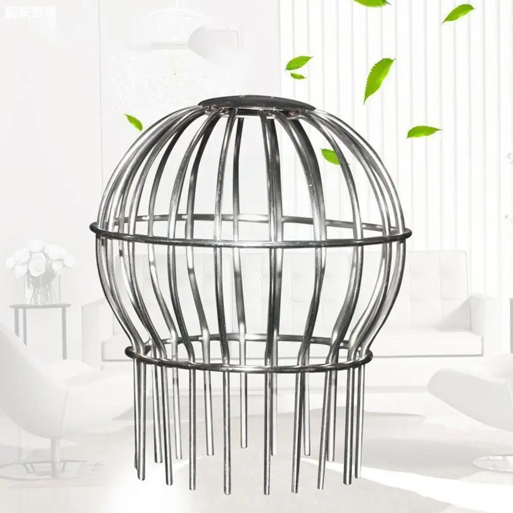 

Spherical Anti-rust Steel Floor Drain With Wire Cover Colander Sewer Waste Strainer Drains Plug Kitchen Anti-leaf Sink Filt U1J0