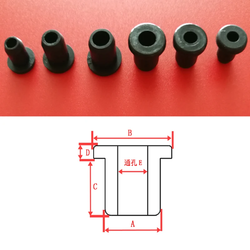 

5mm-28mm Black/White Round Hollow Silicone Rubber Grommet Hole Plug Seal Ring Dust Plug Cover Cable Holder Protector