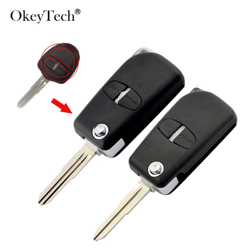 Модифицированный складной 2-кнопочный пульт дистанционного управления OkeyTech