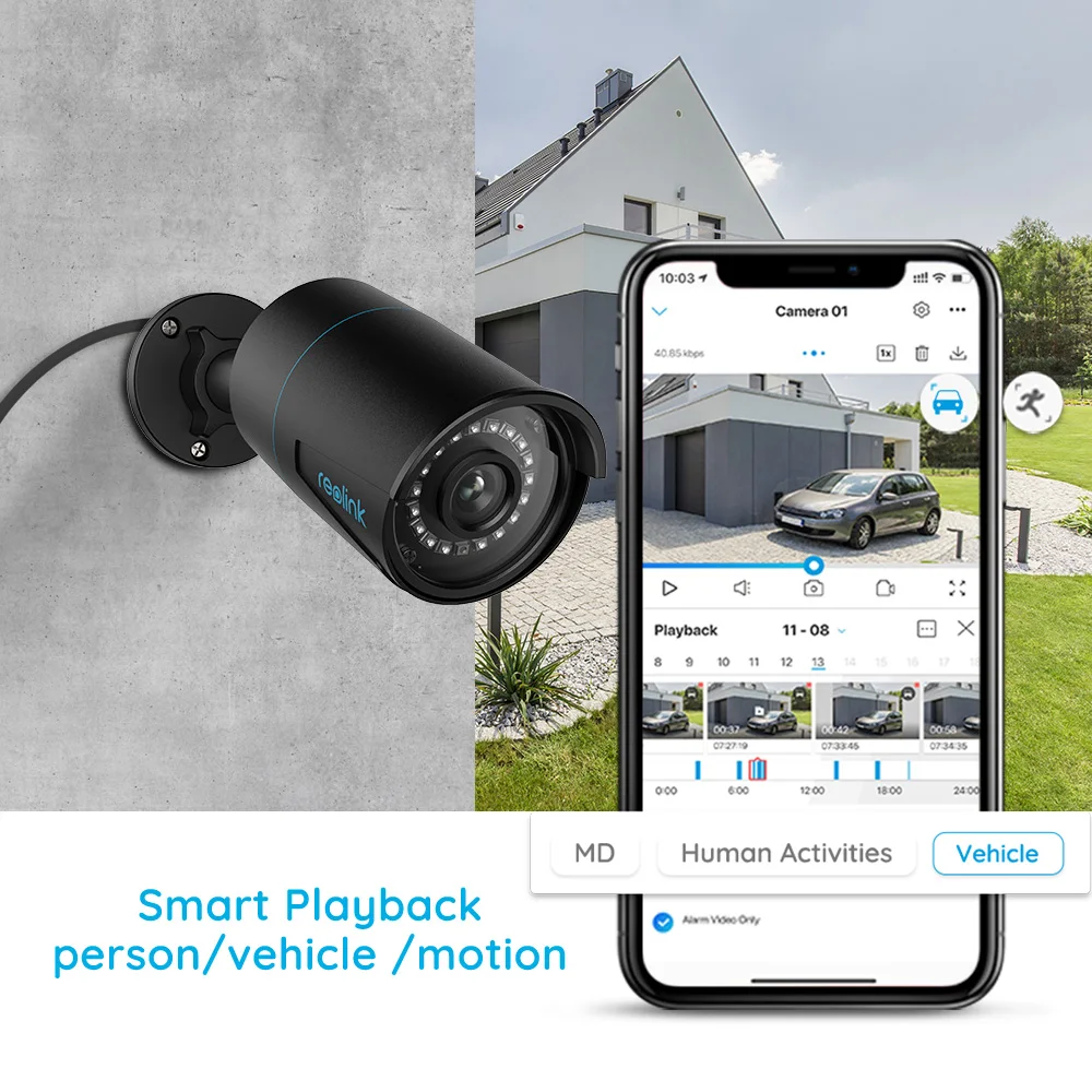 Reolink RLC-510A 5MP PoE IP Камера с умным человека/автомобиль обнаружения наружный