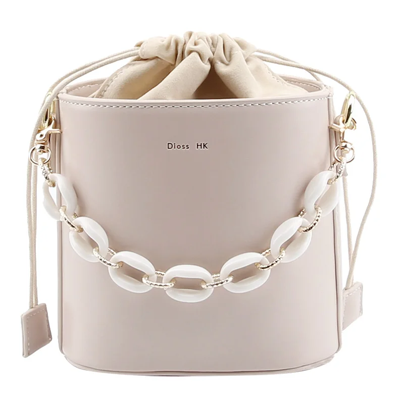 

Europe Portable Chain Bucket Bag Women's 2020 New Temperament One Shoulder Crossbody Lipstick Packet D382