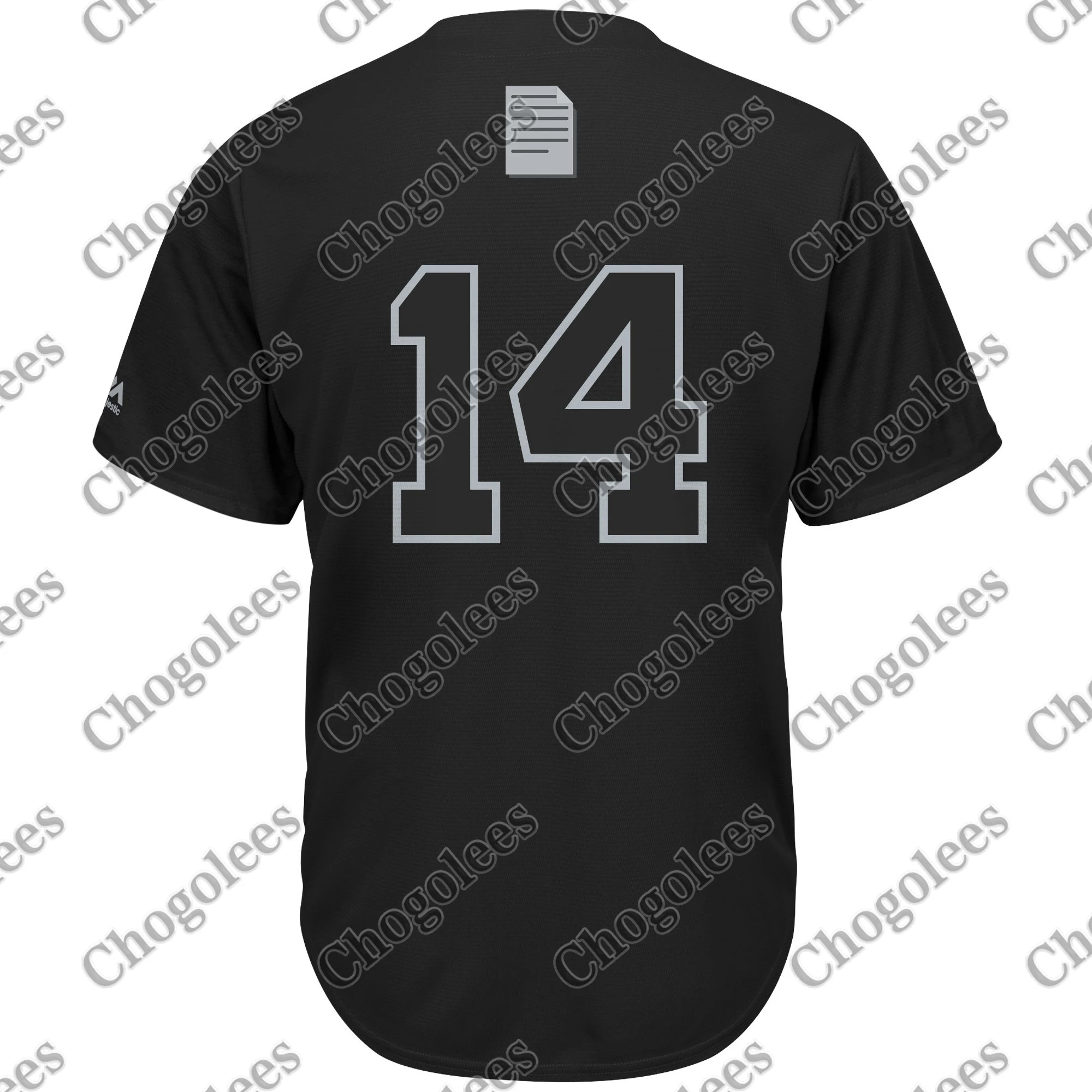 

Baseball Jersey Tony Wolters Colorado Majestic 2019 Players' Weekend Player Jersey - Black