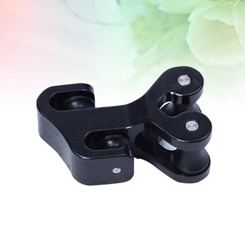 

Aluminum Compound Bow Cable Slide Bar Bow String Splitter Roller Glide Replacement Bowstring Separator Arrow Pulley (Black)
