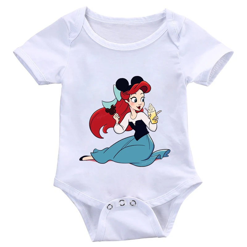

DERMSPE Newborn Baby Girl Boys Short Sleeve Bodysuit Lovely Print Cotton Jumpsuit Baby Summer Playsuit