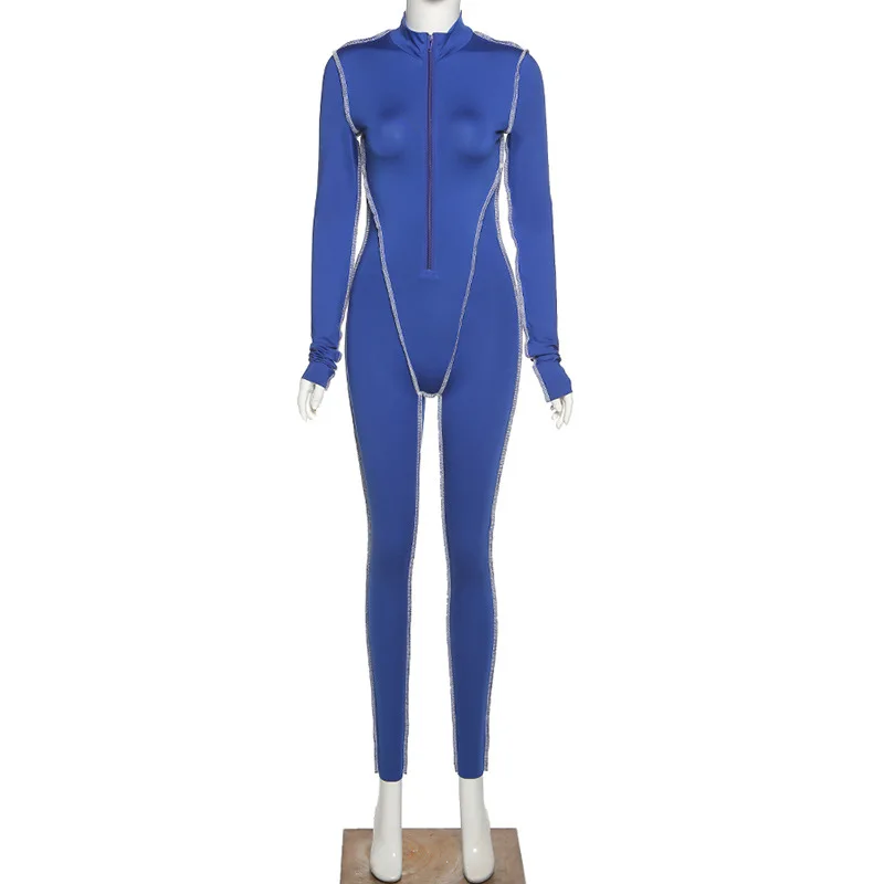 

hirigin 2020 Autumn Cool Reverse Wear Design Jumpsuits for Women Winter One Piece Outfit Activewear Sportwear Street Style