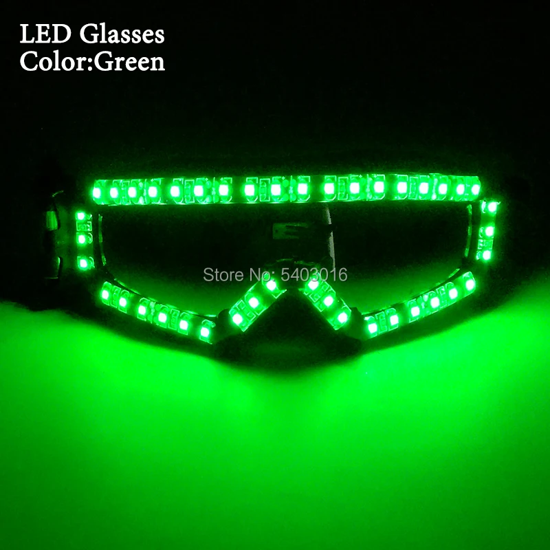 Модные крутые очки со светодиодной подсветкой темные креативные светящиеся для