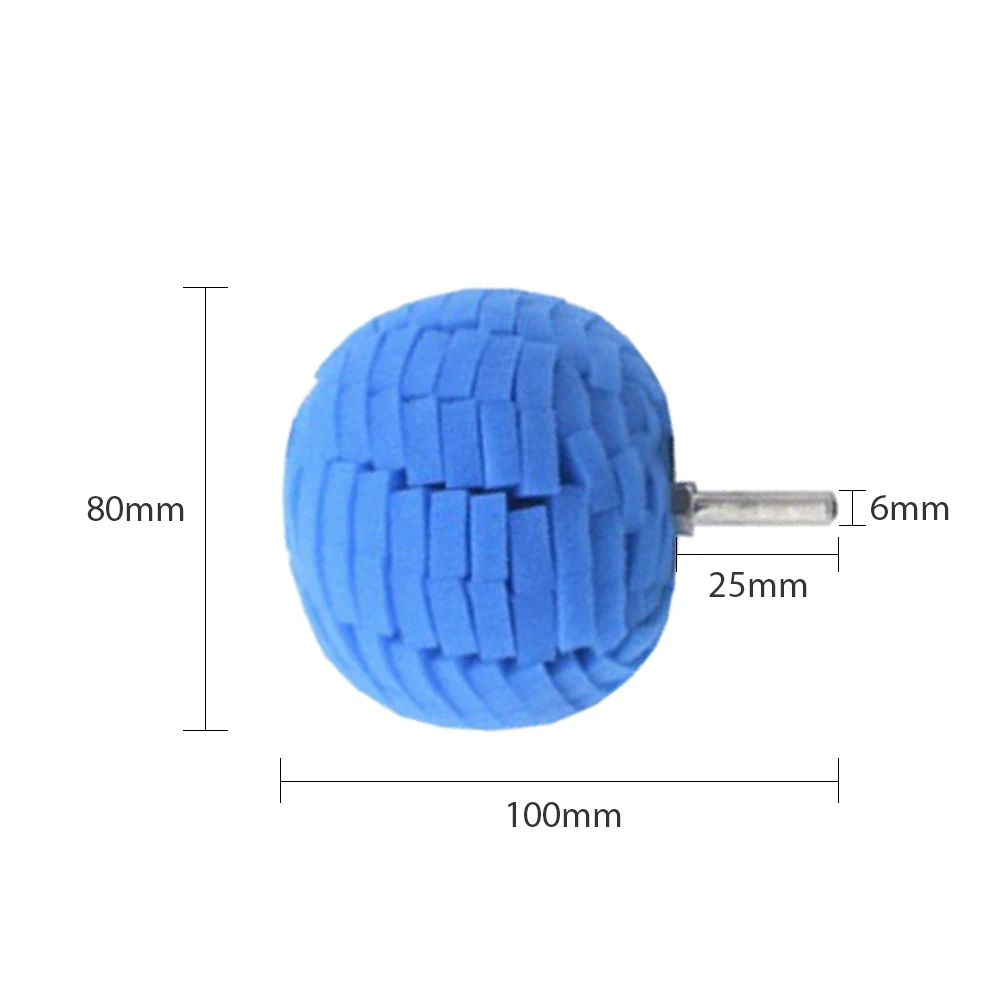 Полировочный абразивный шар 3 дюйма Диаметр шлифовального колеса с хвостовиком