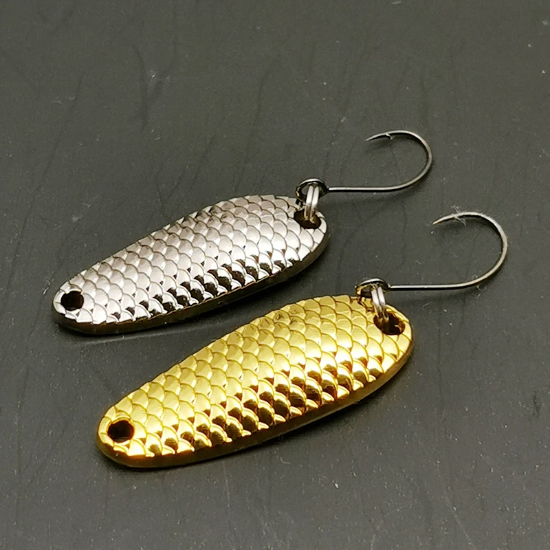 

New 1pcs Lure Spoon Fishing Lures Pesca Wobblers Spinner Baits Shads Sequin Metal jigging For Carp Fishing Topwater Isca Bass