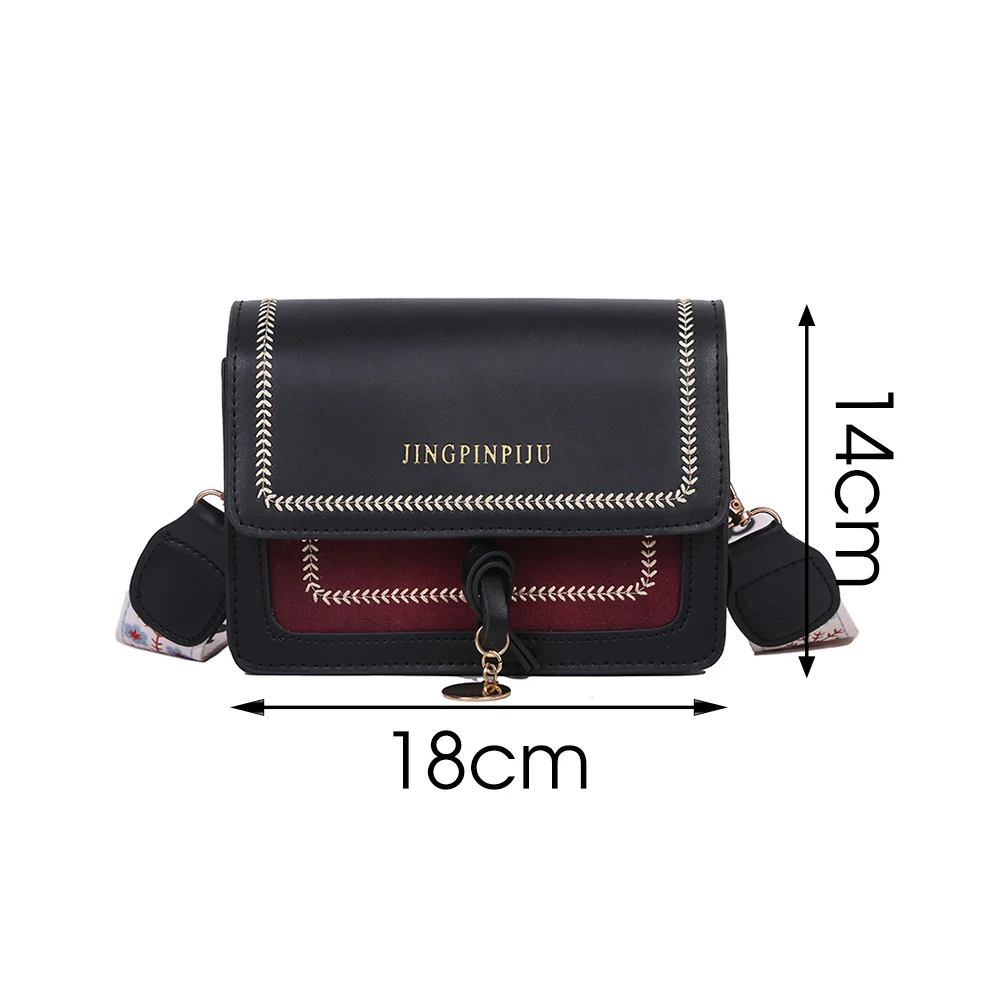 

Contrast color Leather Crossbody Bags For Women 2021 Travel Handbag Fashion Simple Shoulder Messenger Bag Ladies Cross Body Bag