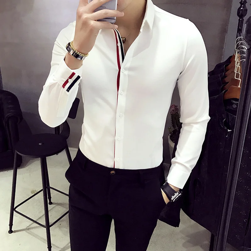 XMY3DWX Мужская рубашка с длинными рукавами индивидуальная продажа Брендовое