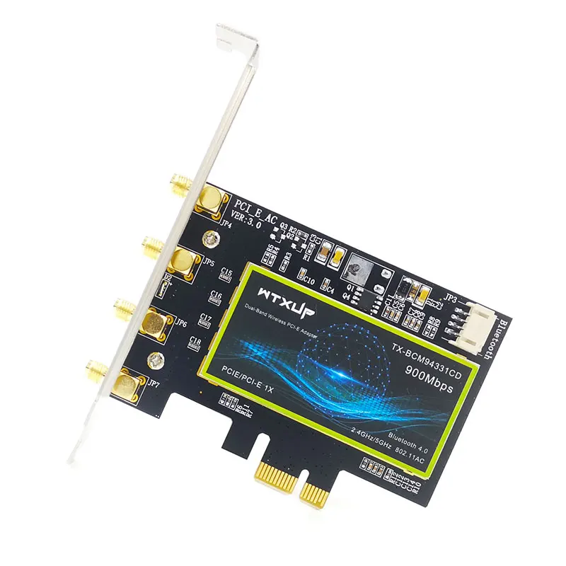 Двухдиапазонная сетевая карта BCM94331CD BCM94360CD беспроводная Wi-Fi PCIE Bluetooth 4 0 адаптер 900