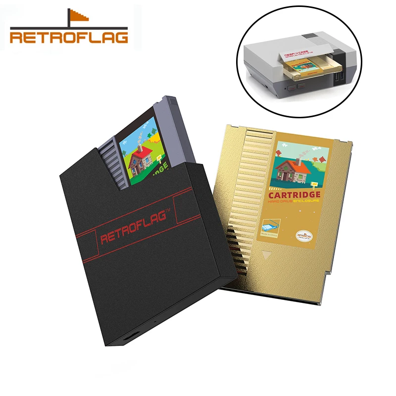 

Retroflag Nespi4 Case SSD Cartridge HDD Enclosure Case Hard disk Case Compatible OS Windows/Mac OS /Linux USB-A to MICRO-B Cable