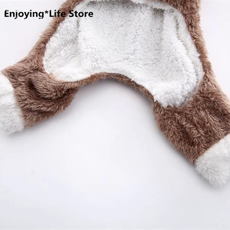 

Winter Cat Clothes Warm Hair Pet Clothing Kitten Kitten Jumpsuit Clothing Cat Coat Jacket Pet Dog Clothes