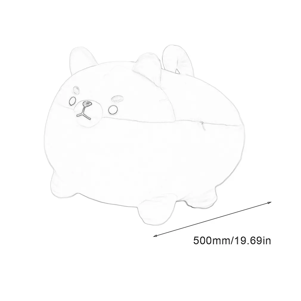 

PP cotton Soft doggie plush toy Down cotton big fat Shiba Inu Corgi pillow Puppy dog nap long pillow