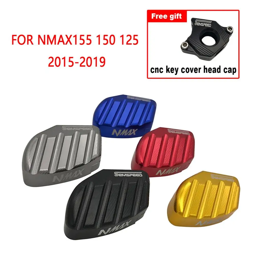 

SEMSPEED Модифицированная боковая подставка для ног, поддерживающая подставку, Накладка для ключей, крышка для замка, комплект для ключей, защитный для NMAX 155 150 125 2015-2019