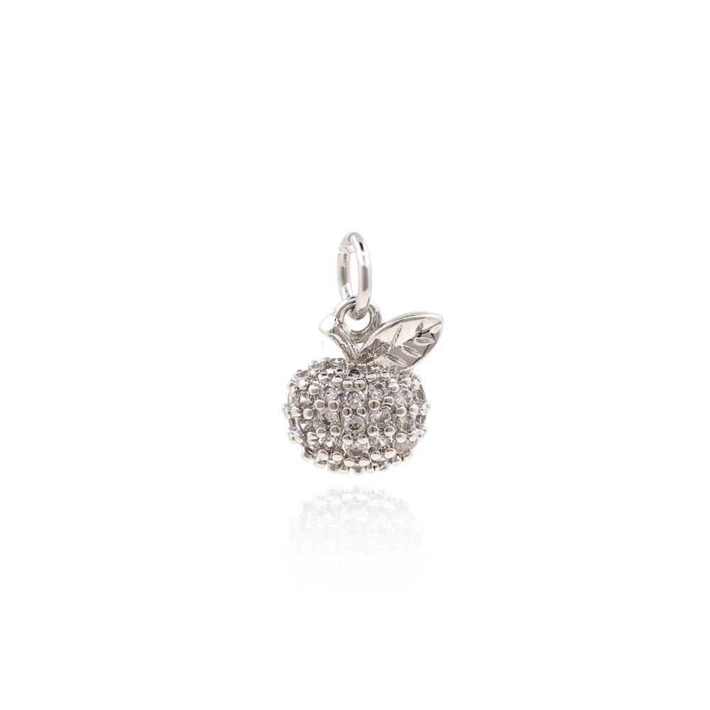 

Micropav Apple Necklace,Gold Apple Pendant,Gold Fruit Charm,Apple Charm,DIY Jewelry Making Accessories 117.53.2mm
