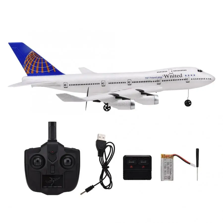 RC Aircraft A105 3CH RC Airplane for Boeing B747 Simulation Model Toy Fixed Wing Aeromodelling Outdoor Toys For Boy