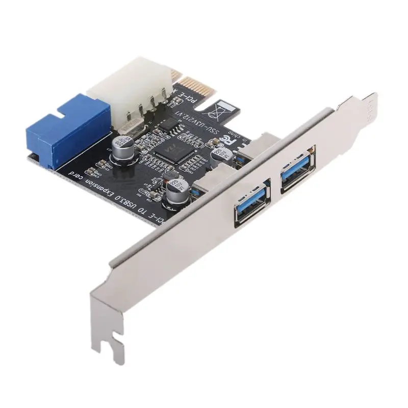 2 портами плата PCI Express USB 3 0 передняя панель с адаптером карты управления 4Pin 20 Pin |