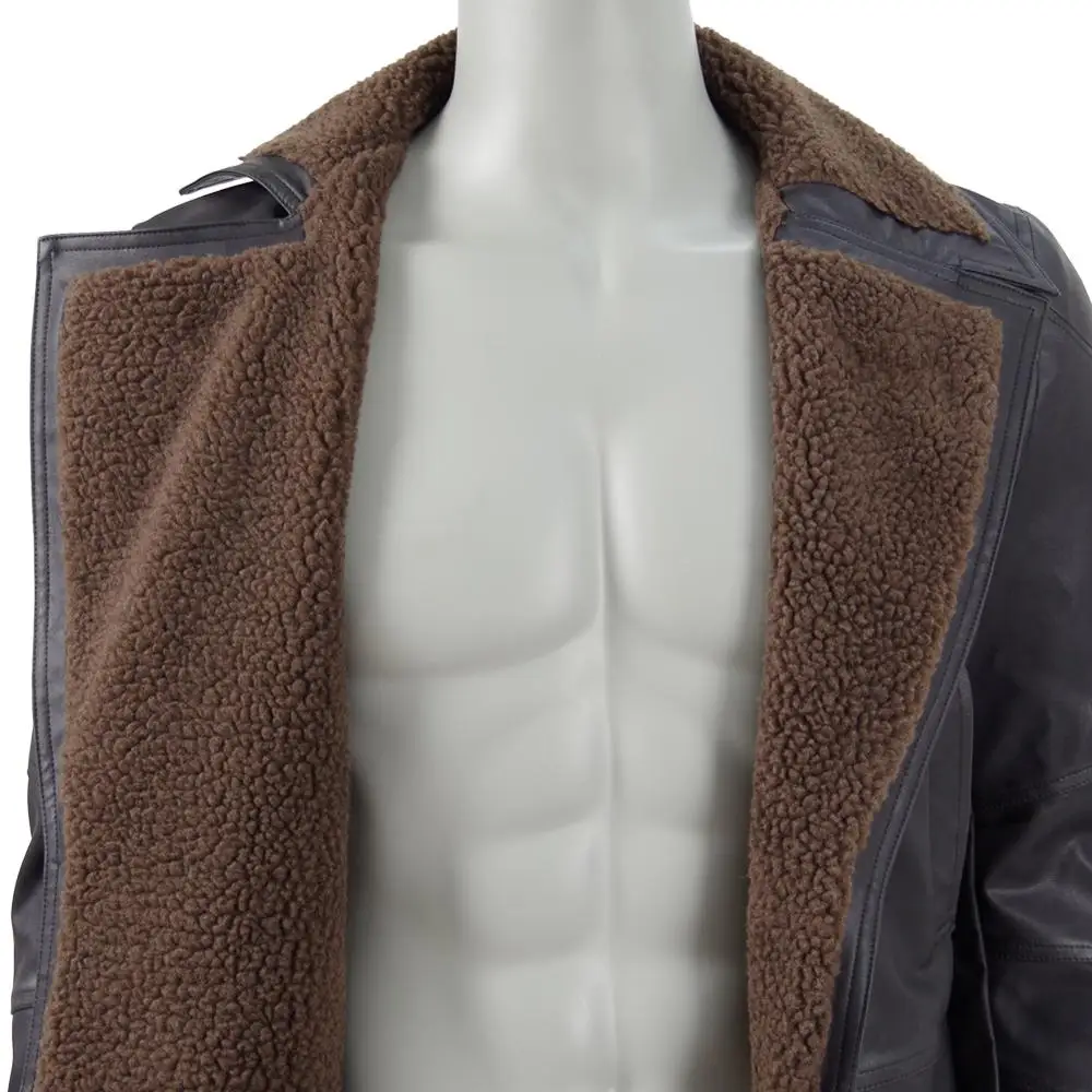 

Cosdaddy Rick Deckard Cosplay Costume Men's PU Long Jacket Winter Coat